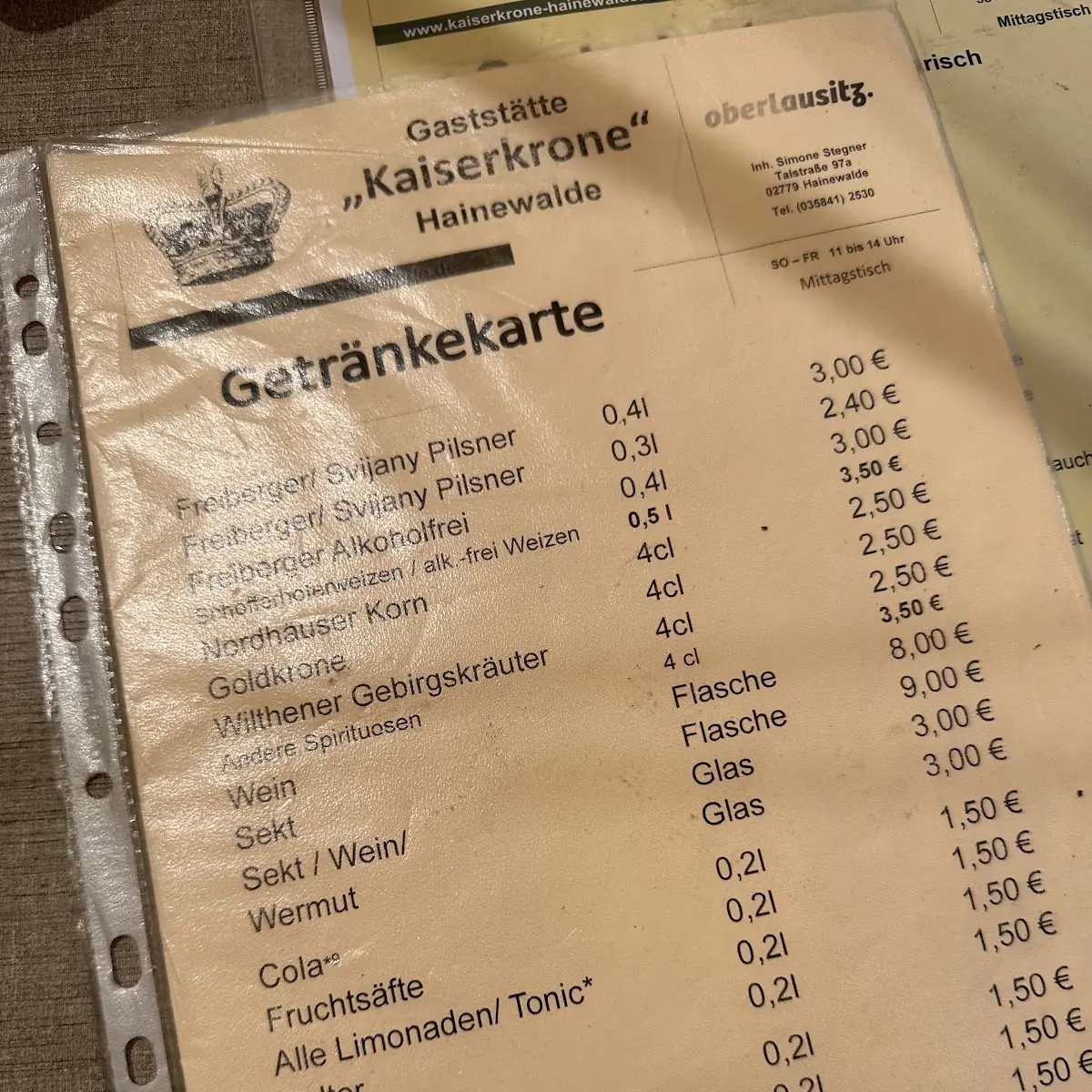 Speisekarte photo 9