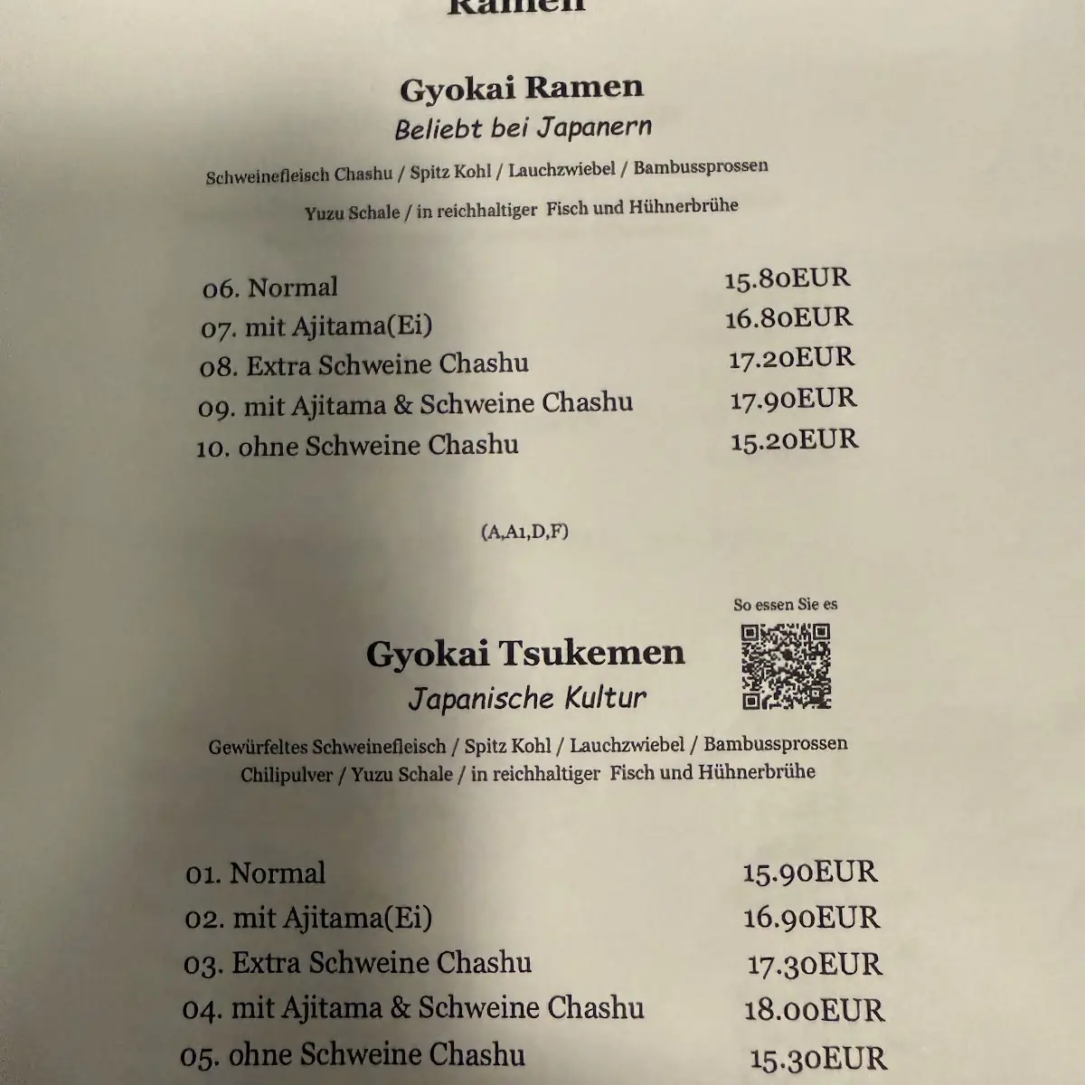 Speisekarte photo 3