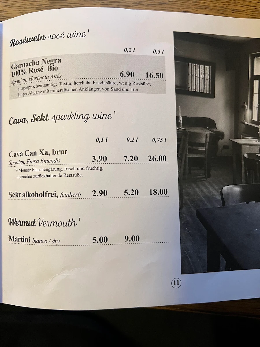 Speisekarte, Bottoms Up
