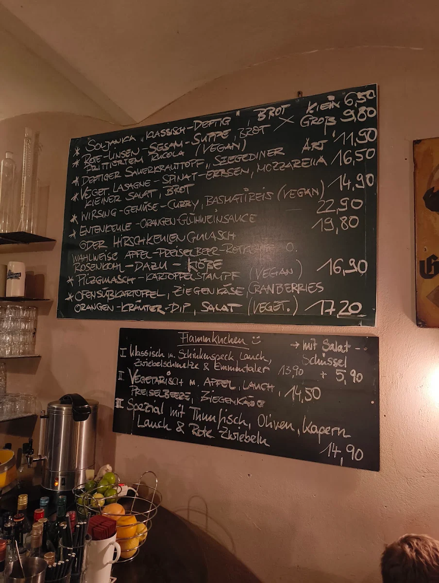 Speisekarte, Bottoms Up