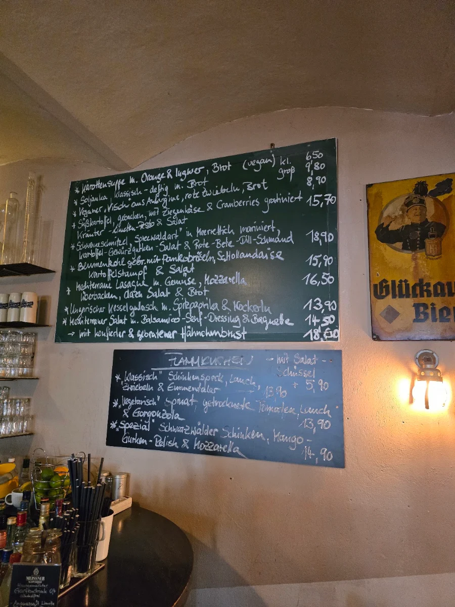 Speisekarte, Bottoms Up