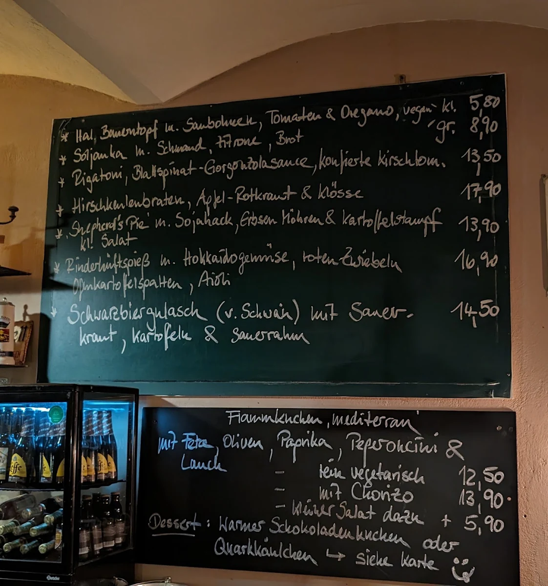 Speisekarte, Bottoms Up