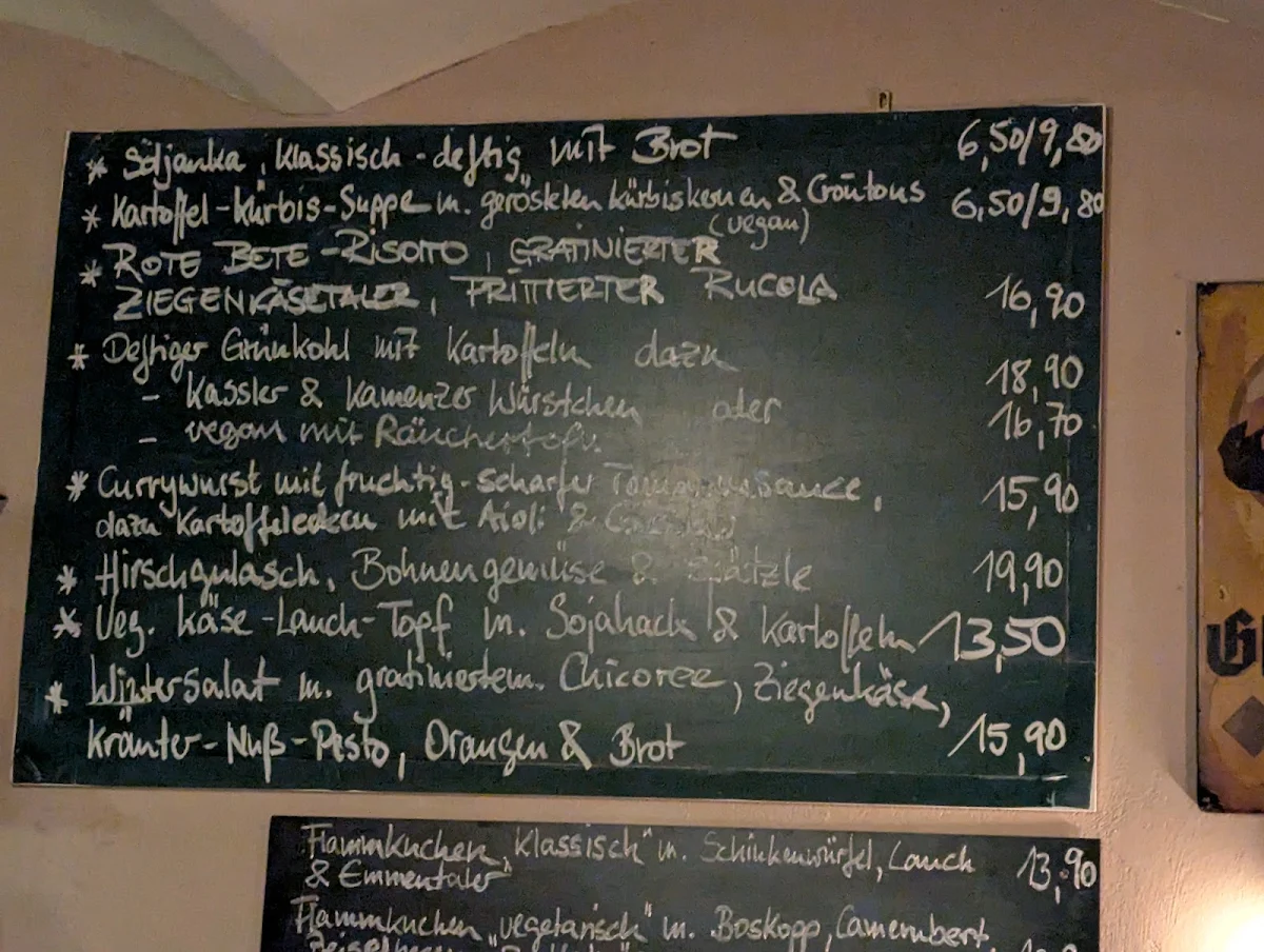 Speisekarte, Bottoms Up