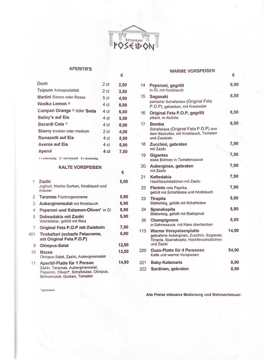 Speisekarte photo 1