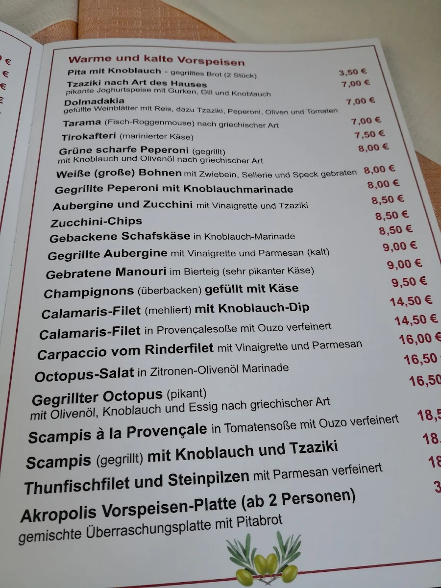 Speisekarte photo 3