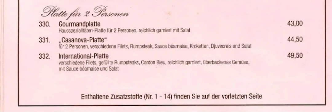 Speisekarte photo 10