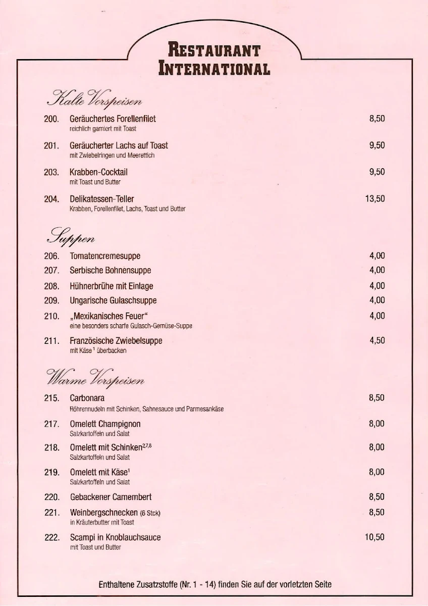 Speisekarte photo 5