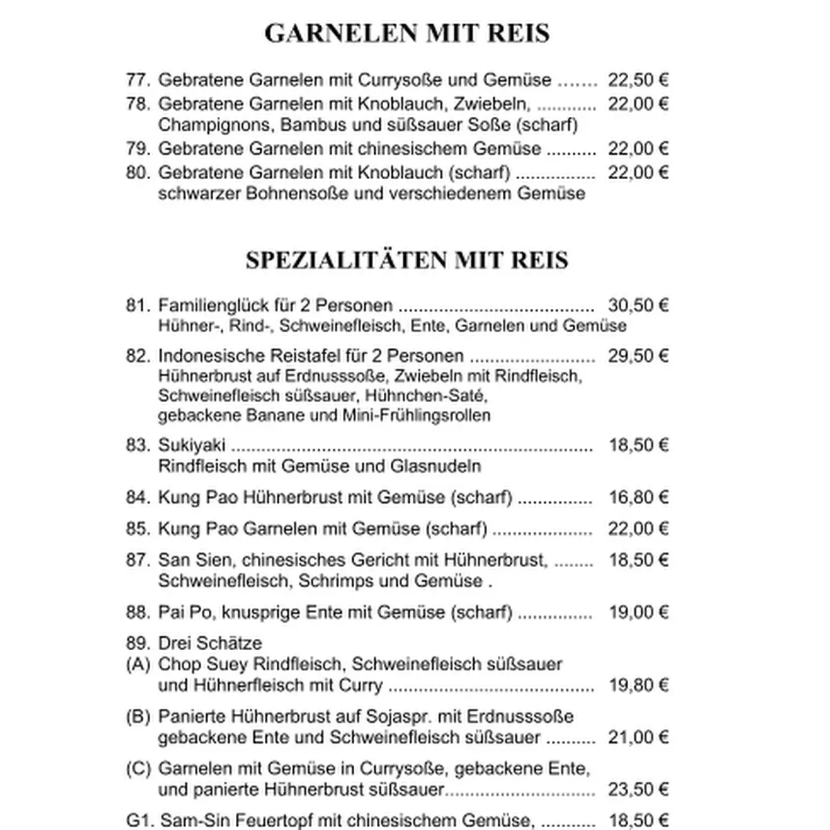 Speisekarte photo 2