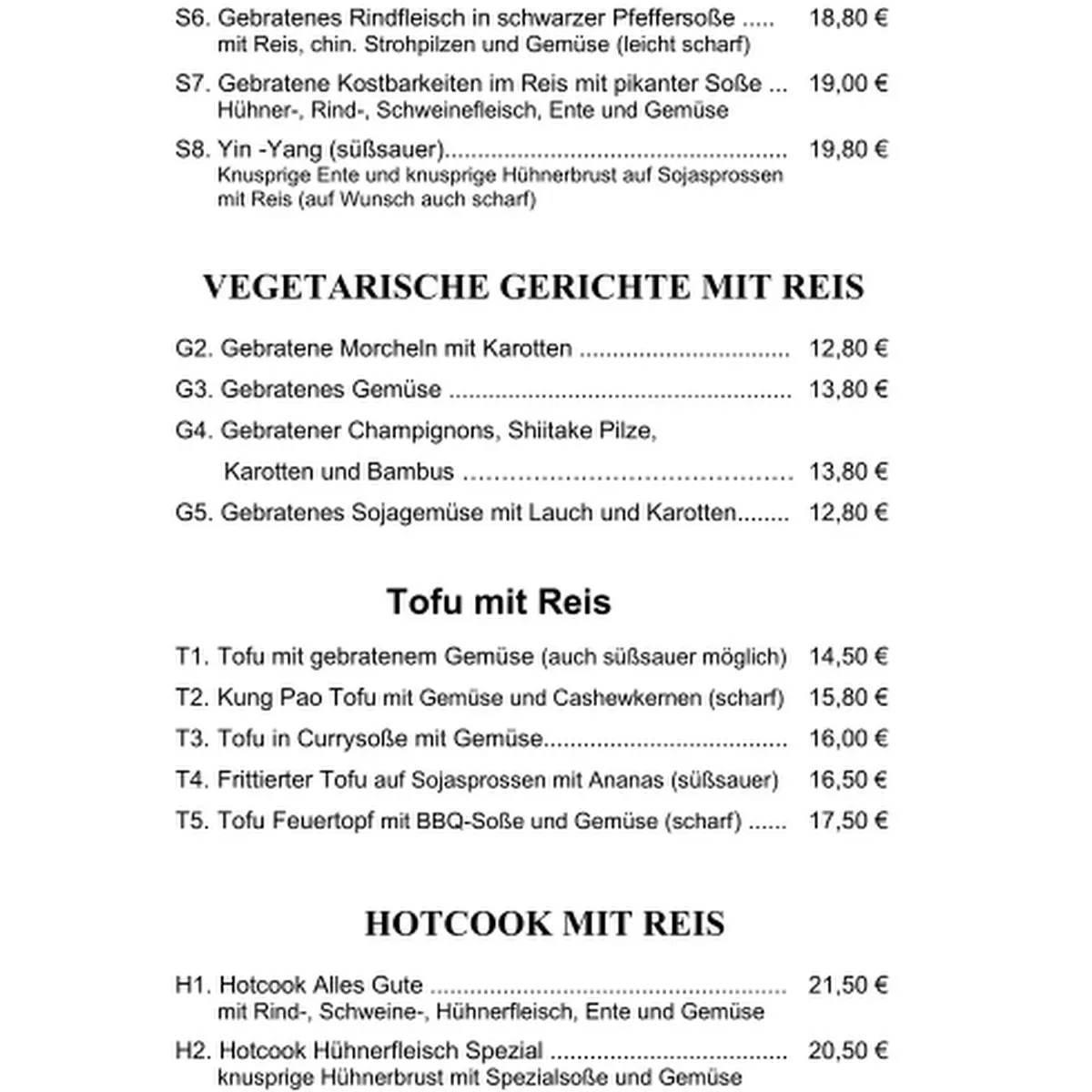 Speisekarte photo 4