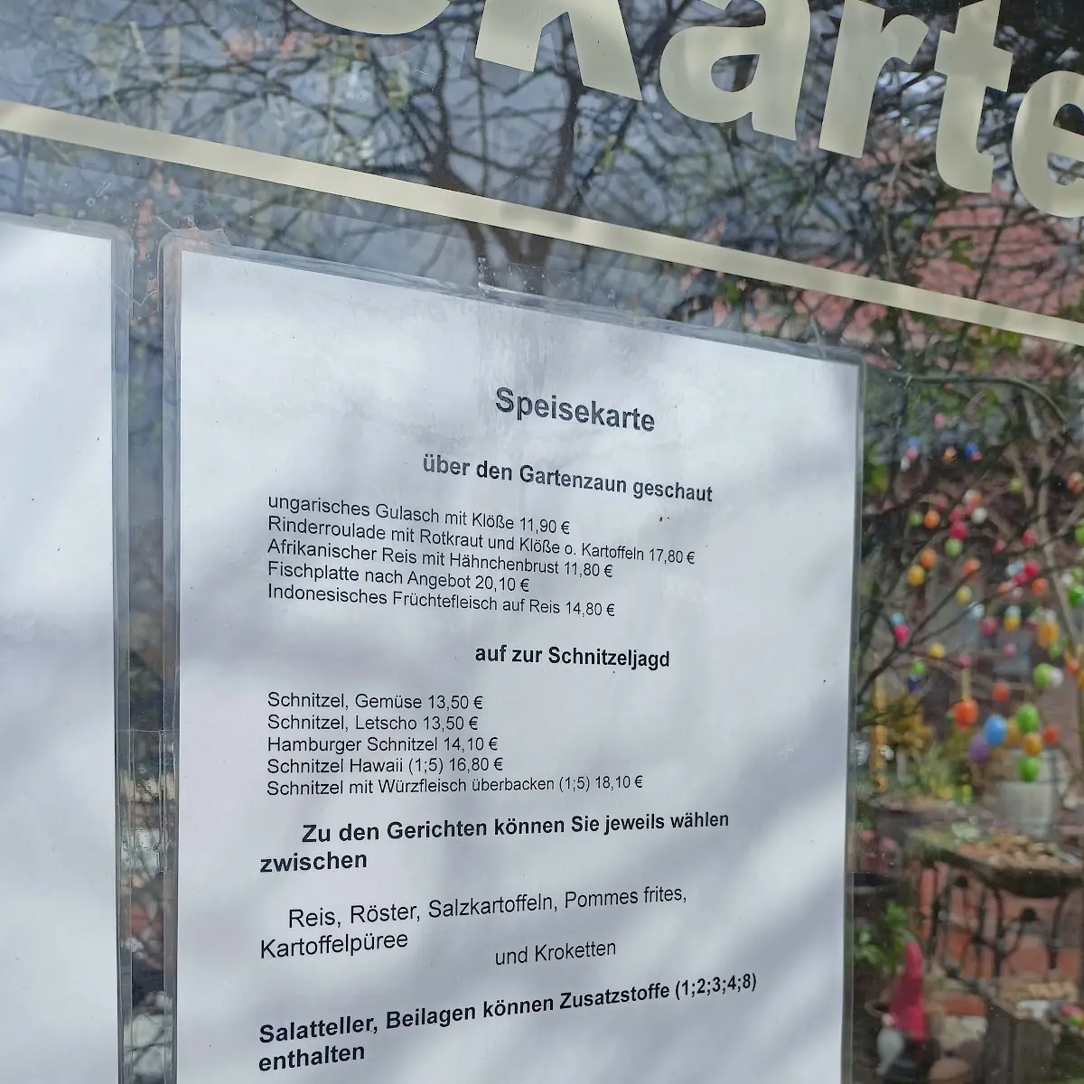 Speisekarte, Bienenkorb