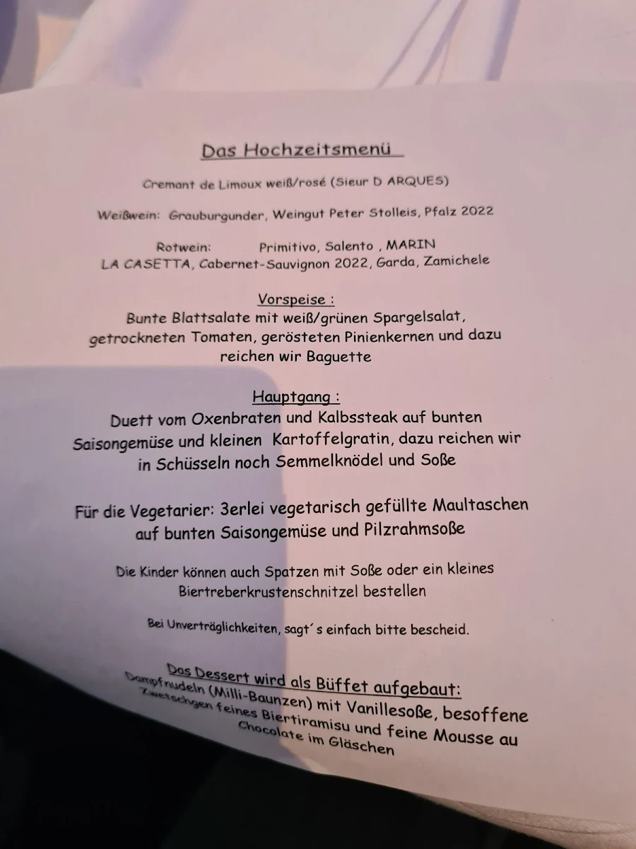 Speisekarte photo 2