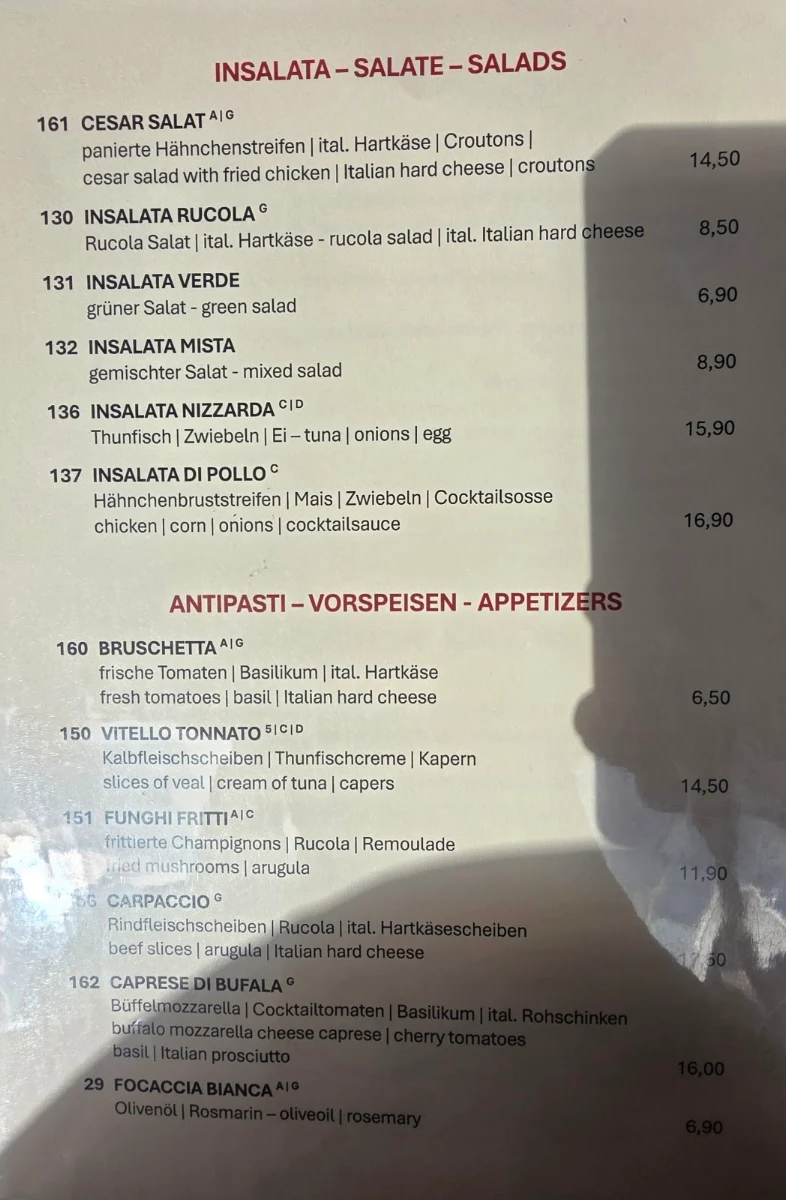 Speisekarte photo 2