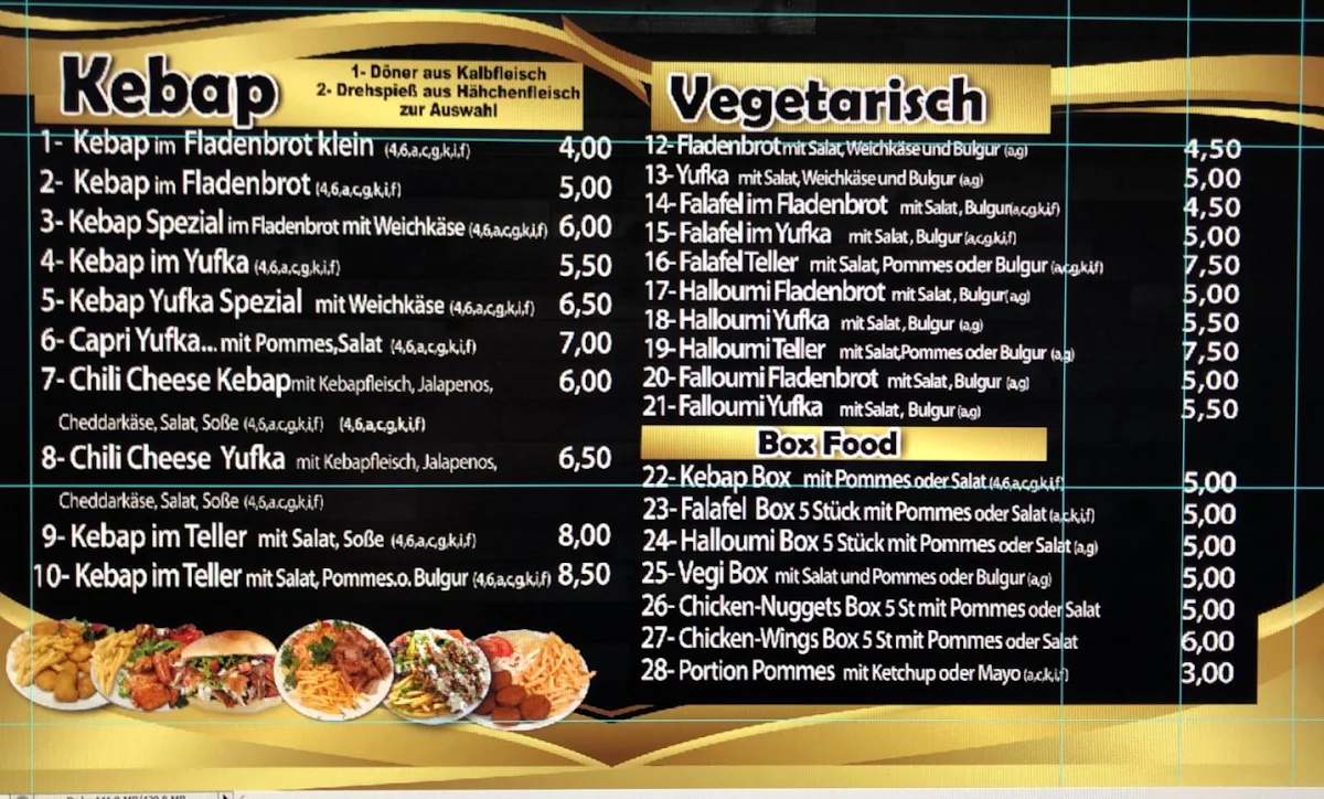 Speisekarte photo 3