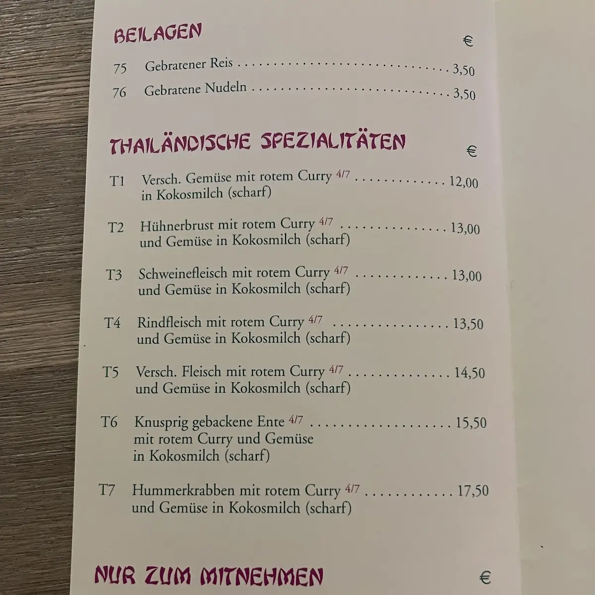 Speisekarte photo 7
