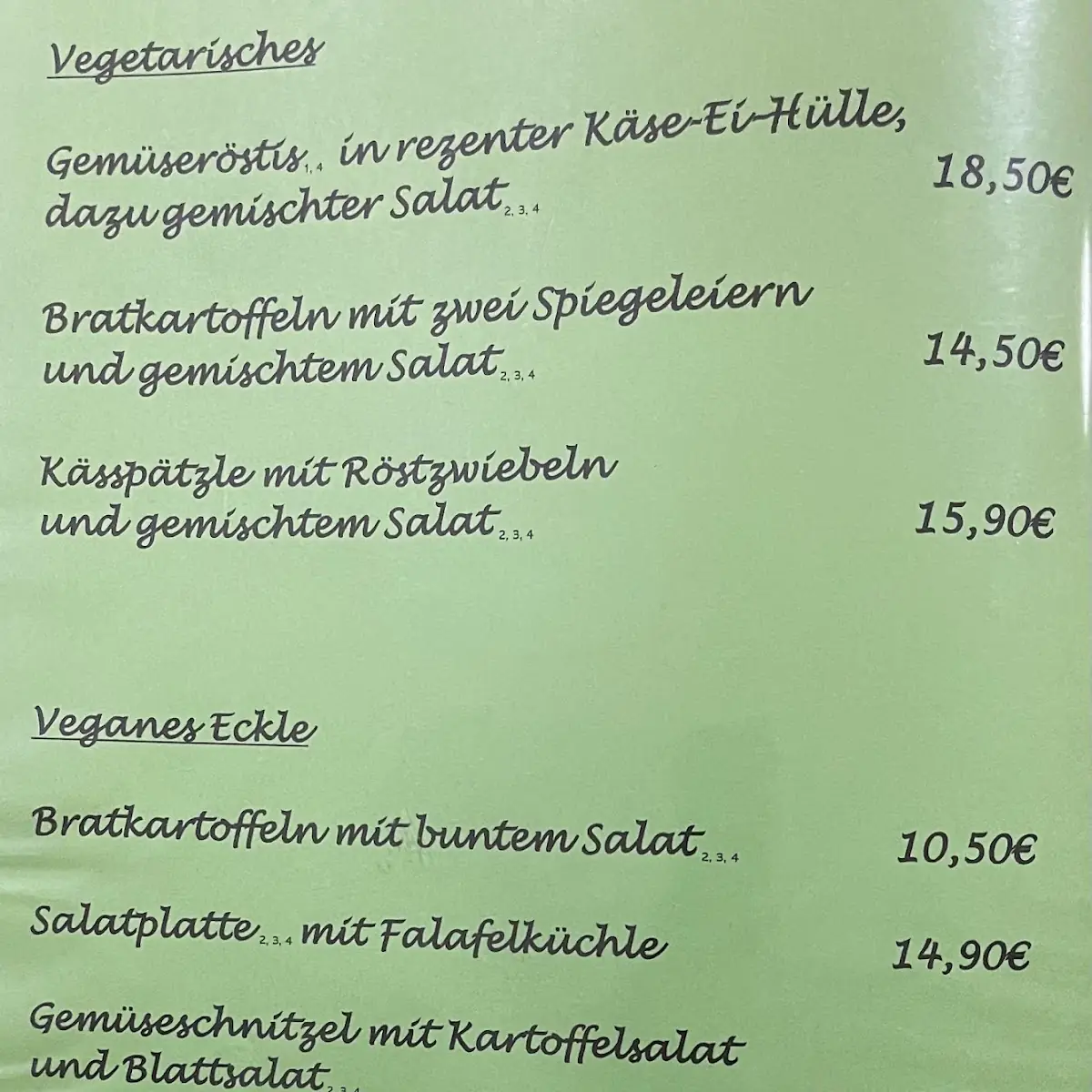 Speisekarte photo 4