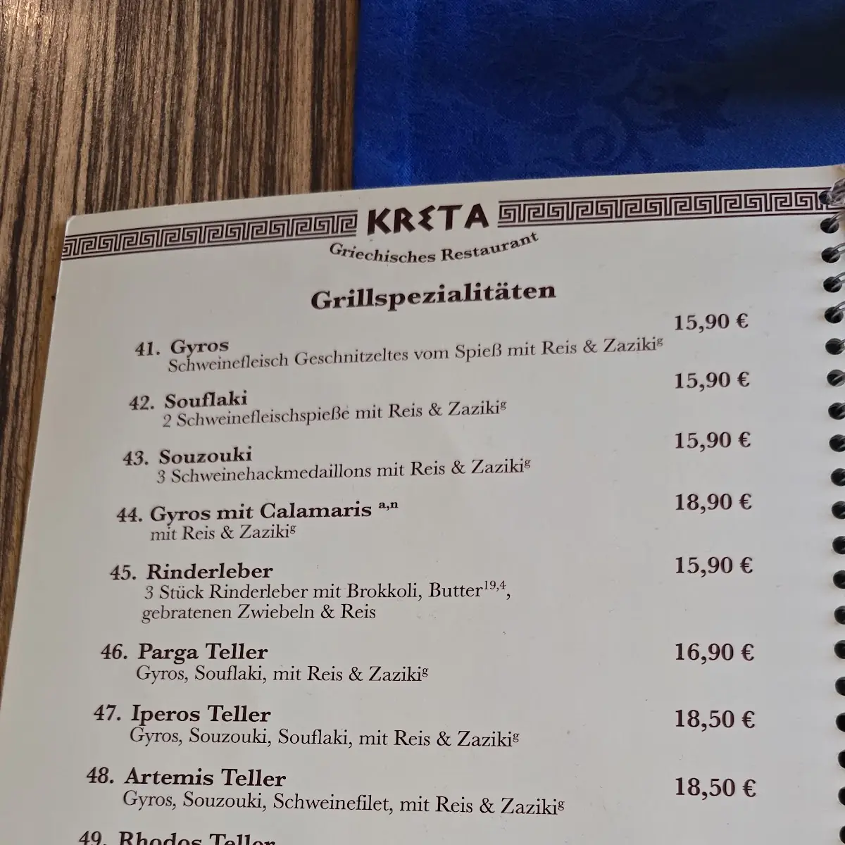 Speisekarte photo 3