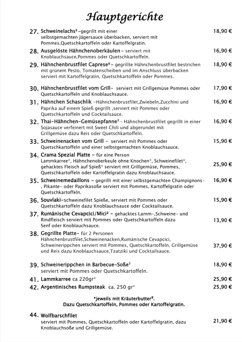 Speisekarte photo 1