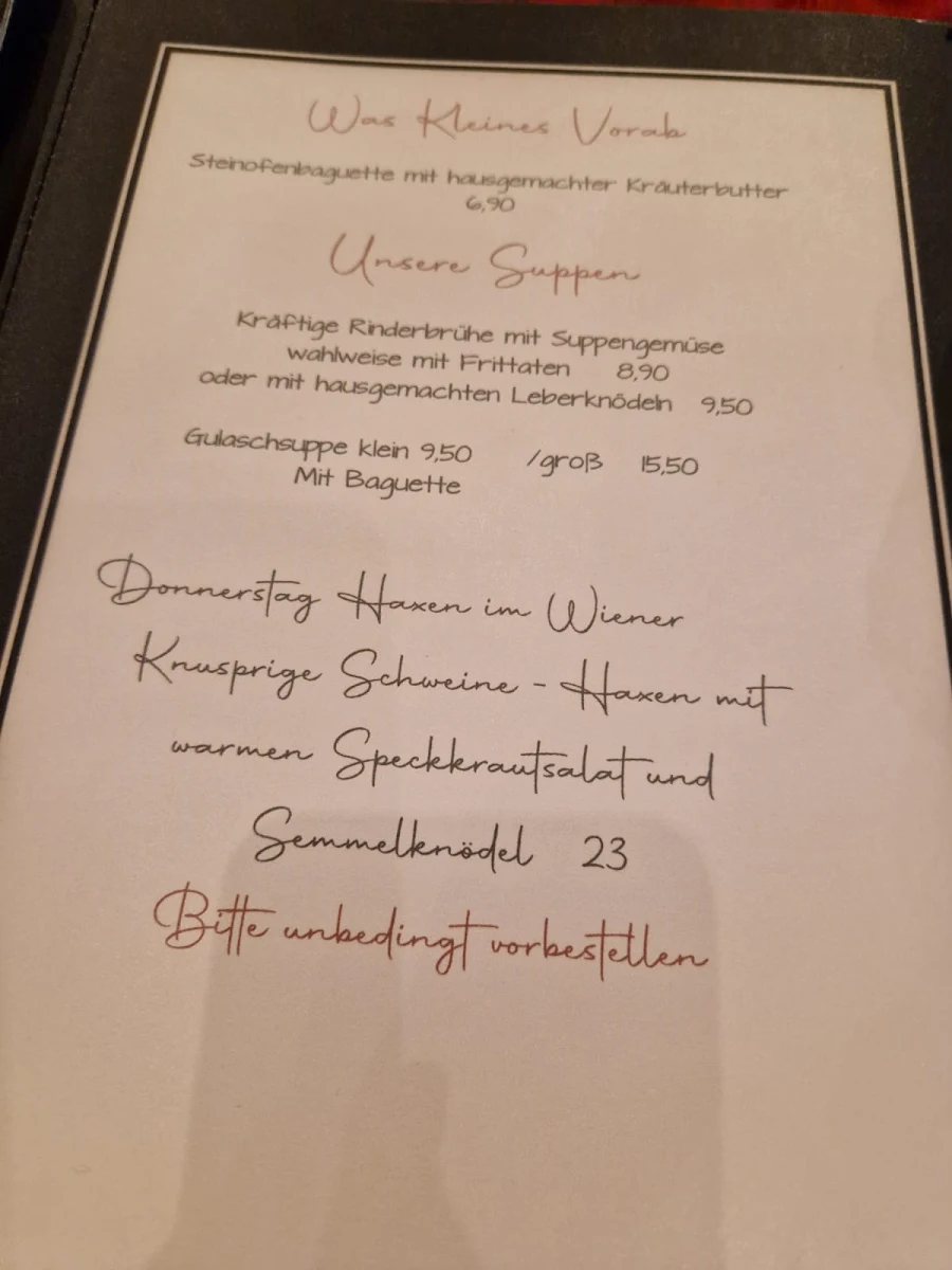 Speisekarte photo 3