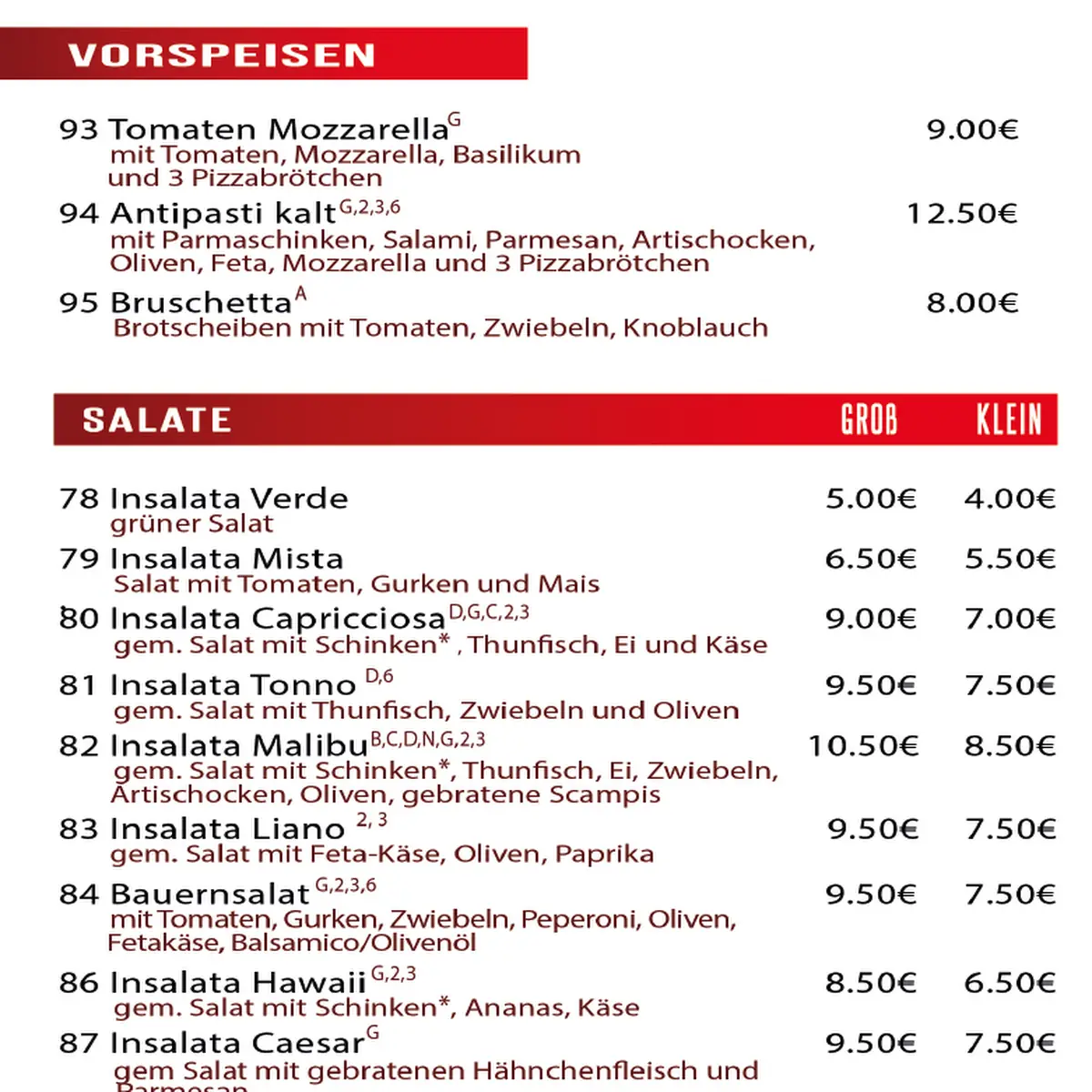 Speisekarte photo 1