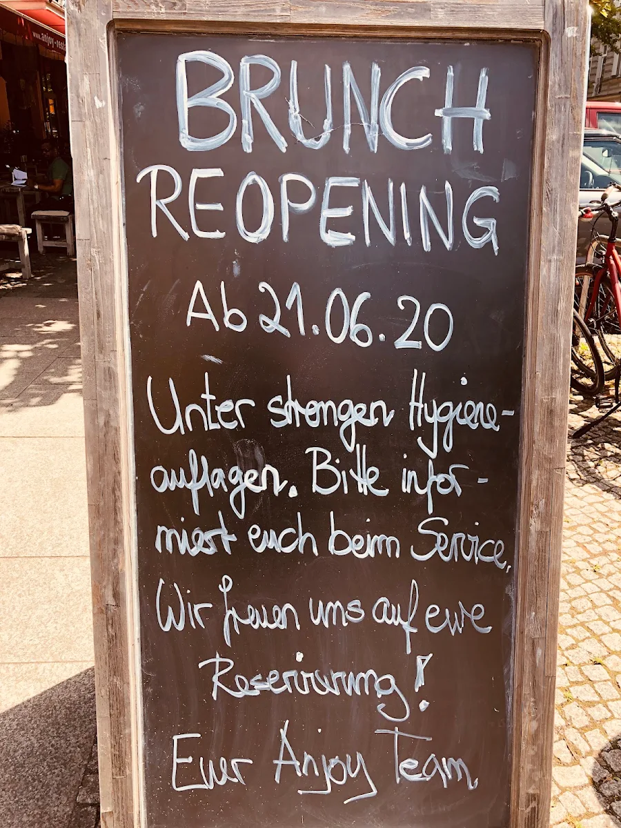 Speisekarte, Vietnamesisches Restaurant Anjoy