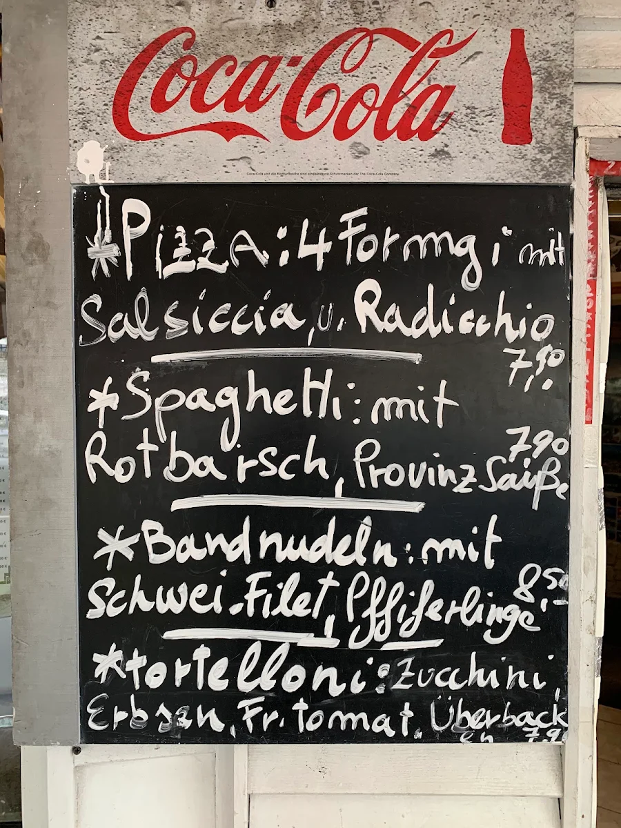 Speisekarte, Pinocchio Imbiss Pizzeria