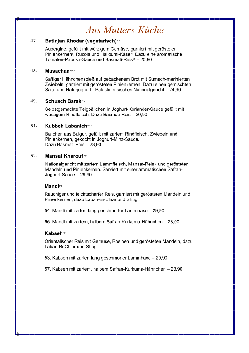 Speisekarte photo 9