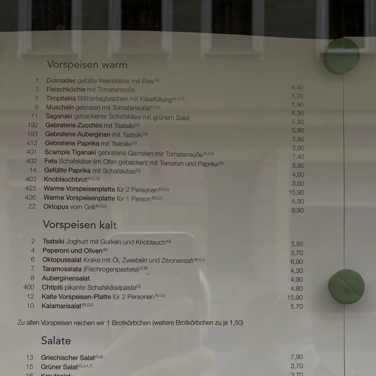 Speisekarte photo 1
