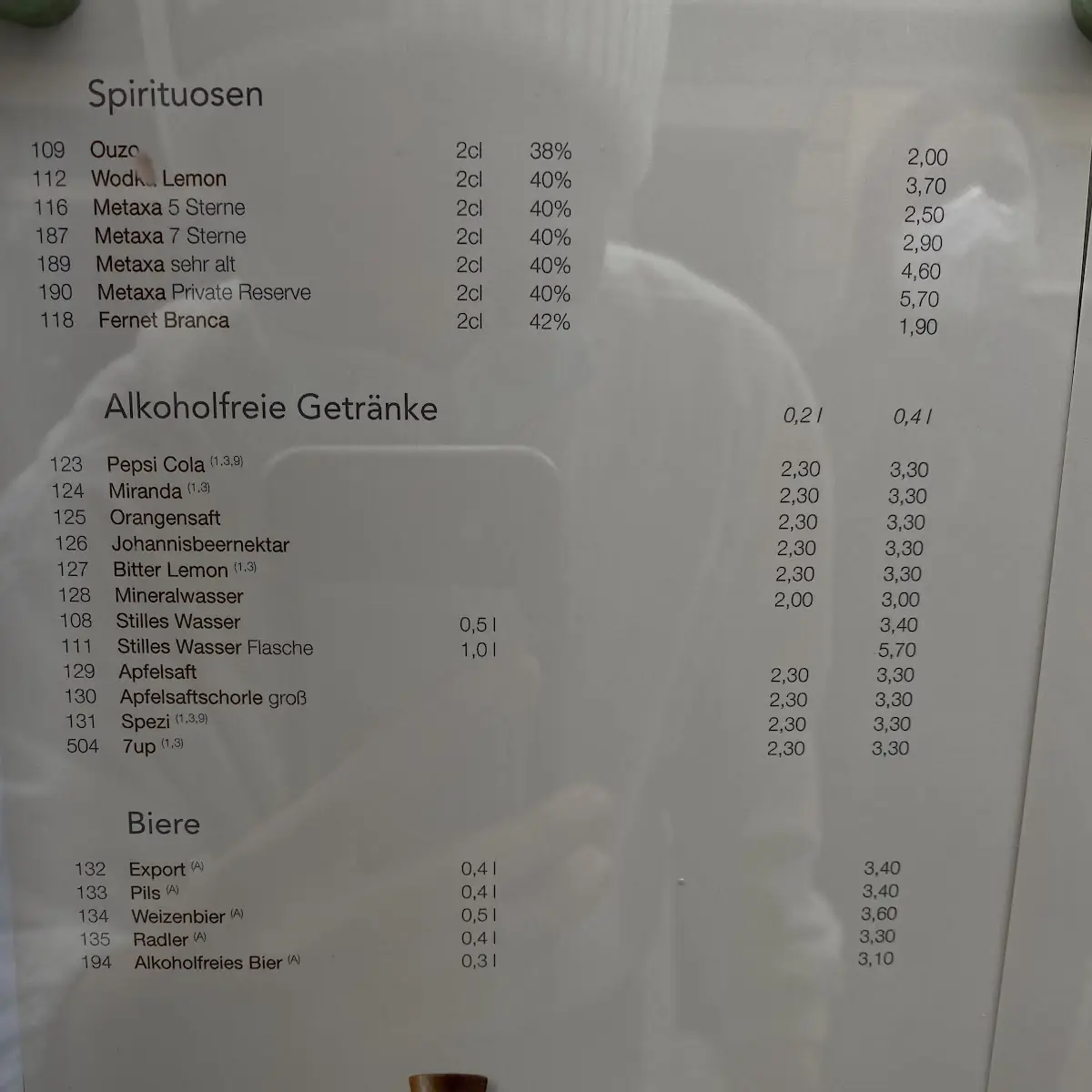 Speisekarte photo 2