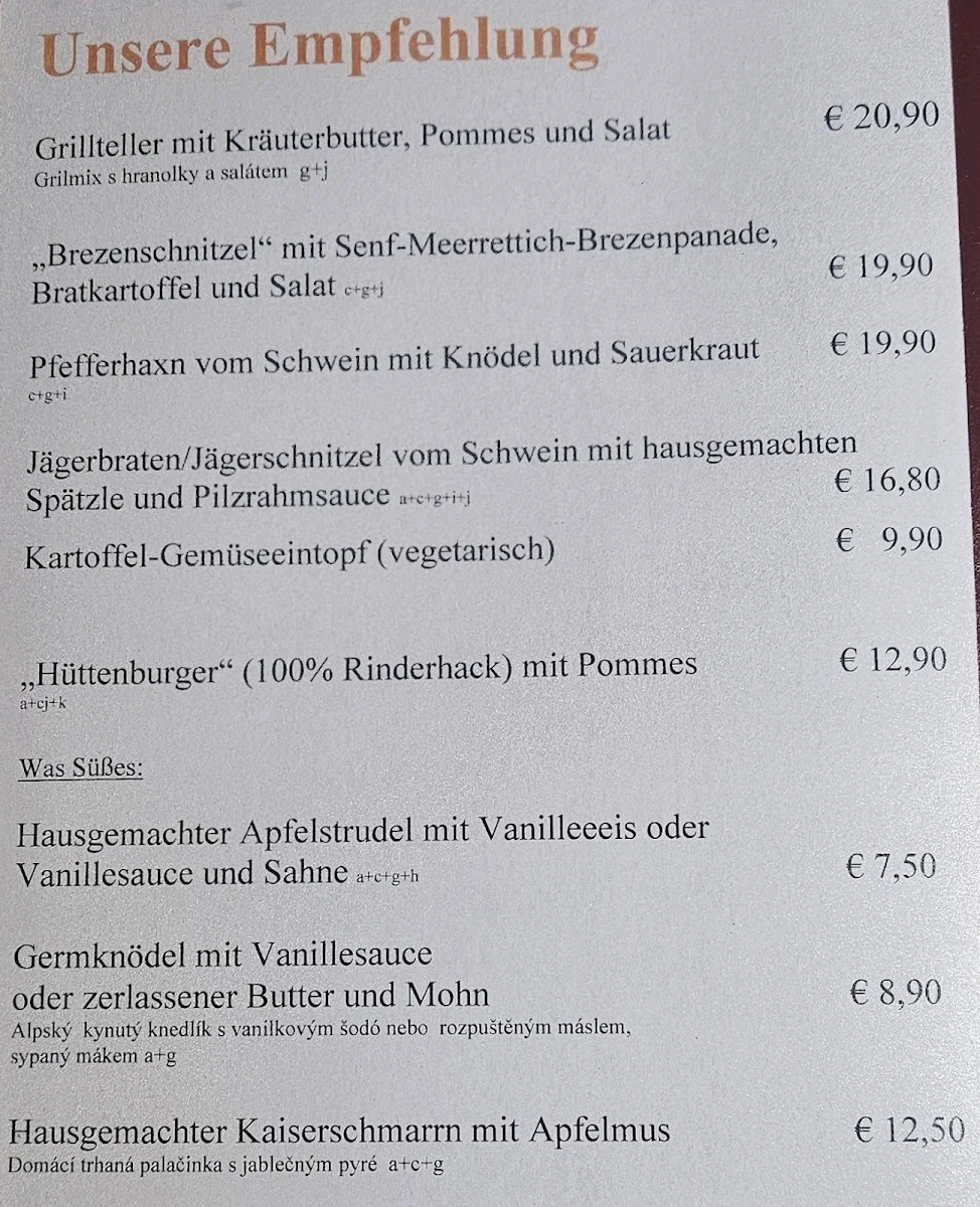 Speisekarte photo 4