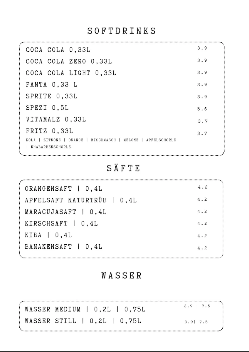 Speisekarte photo 2