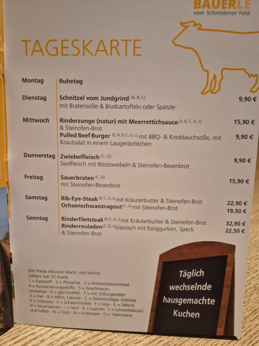 Speisekarte photo 1