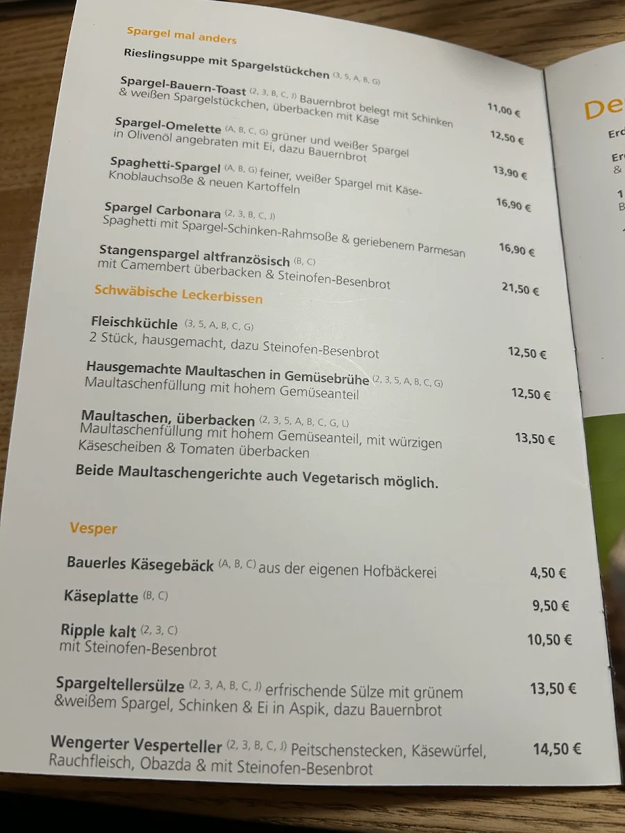 Speisekarte photo 5
