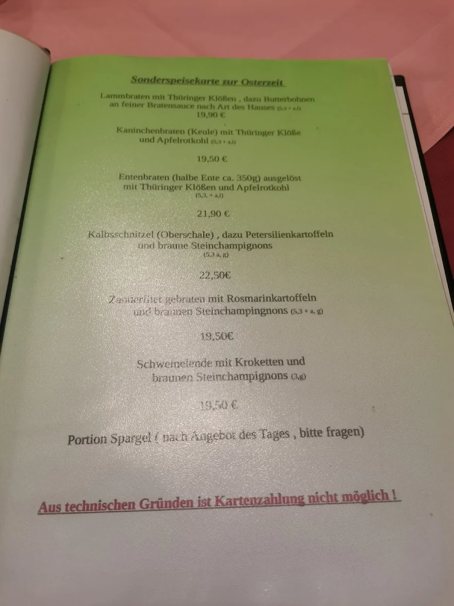 Speisekarte photo 2