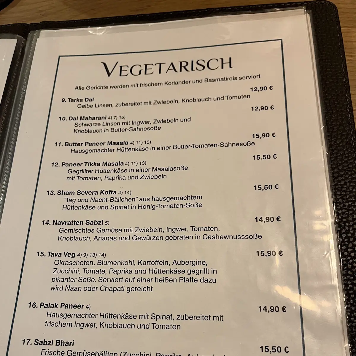 Speisekarte photo 1