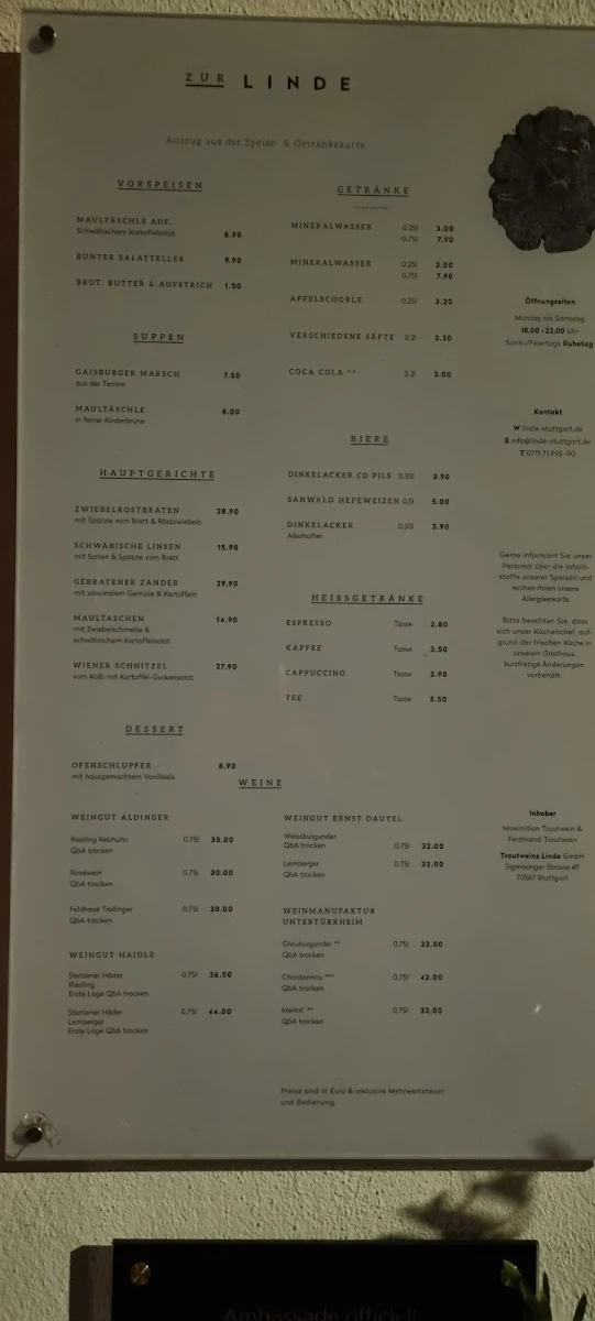 Speisekarte photo 1