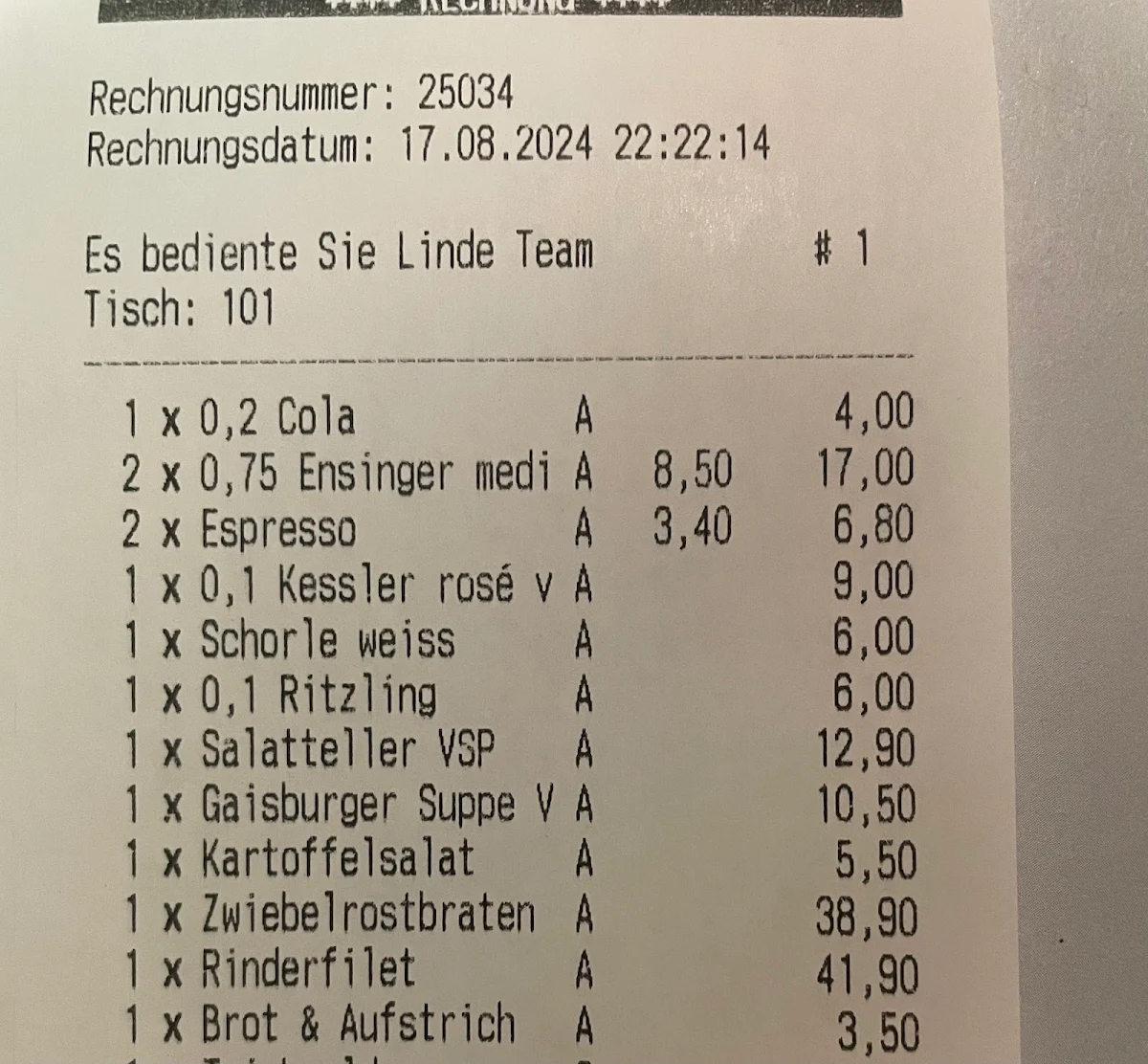 Speisekarte photo 5