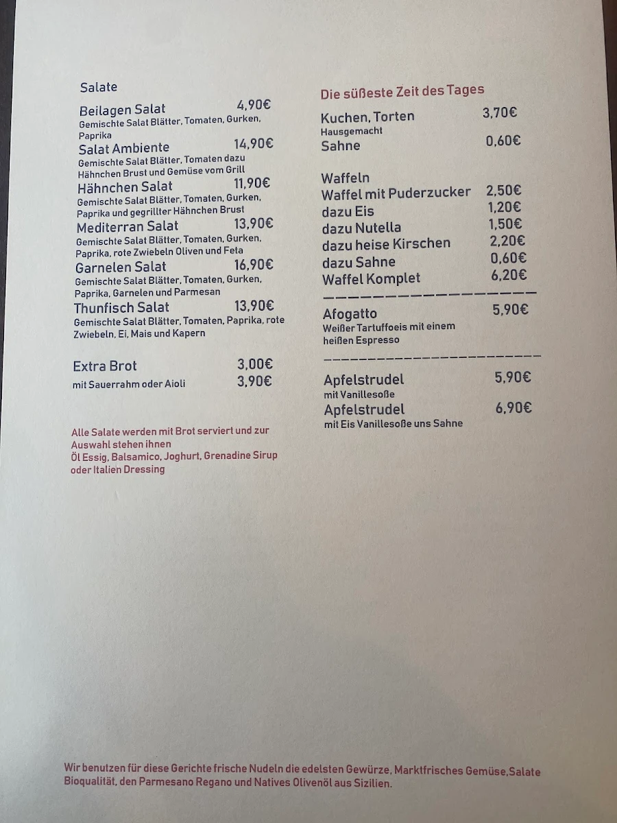 Speisekarte photo 2