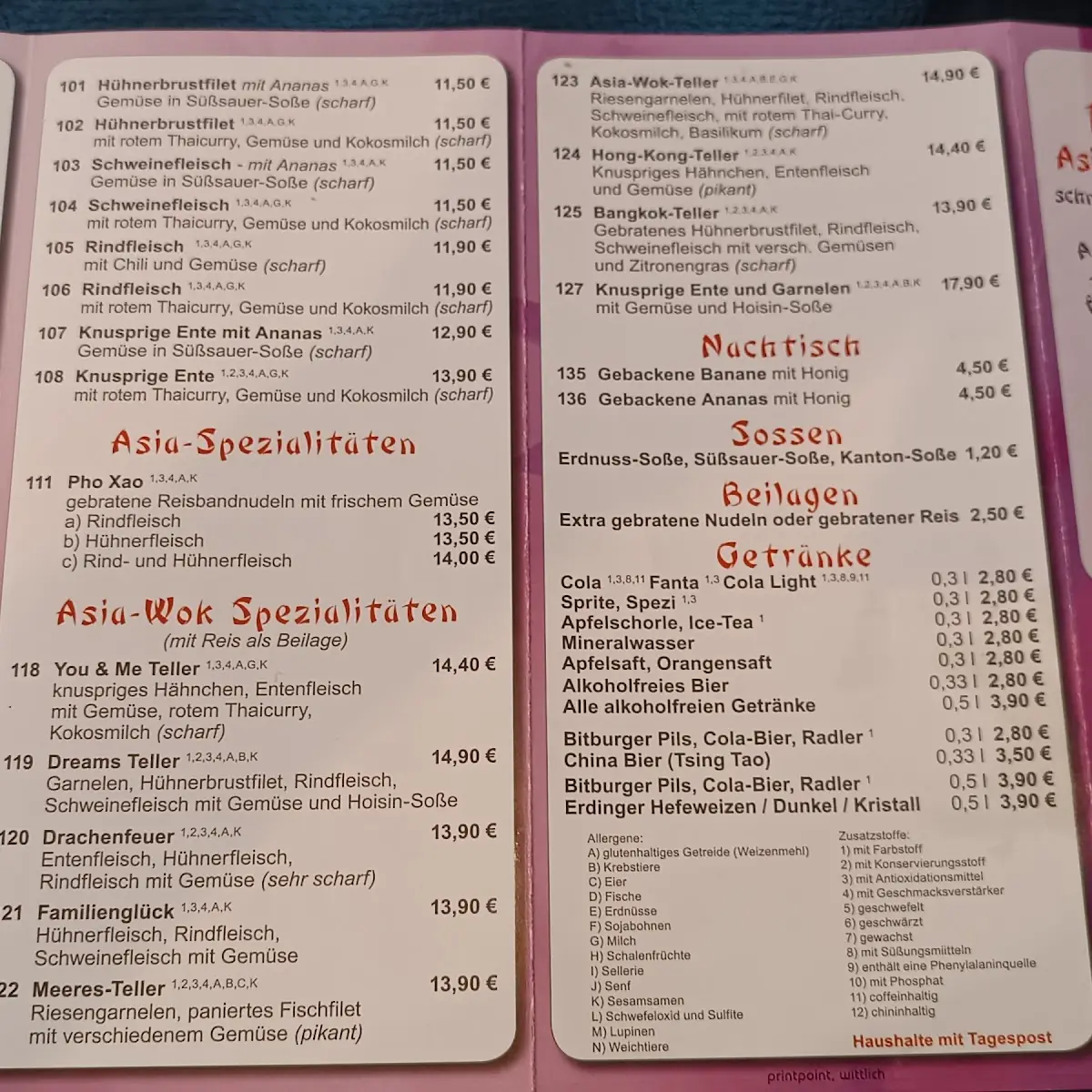 Speisekarte photo 1