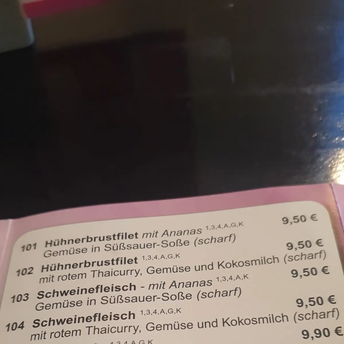 Speisekarte photo 2