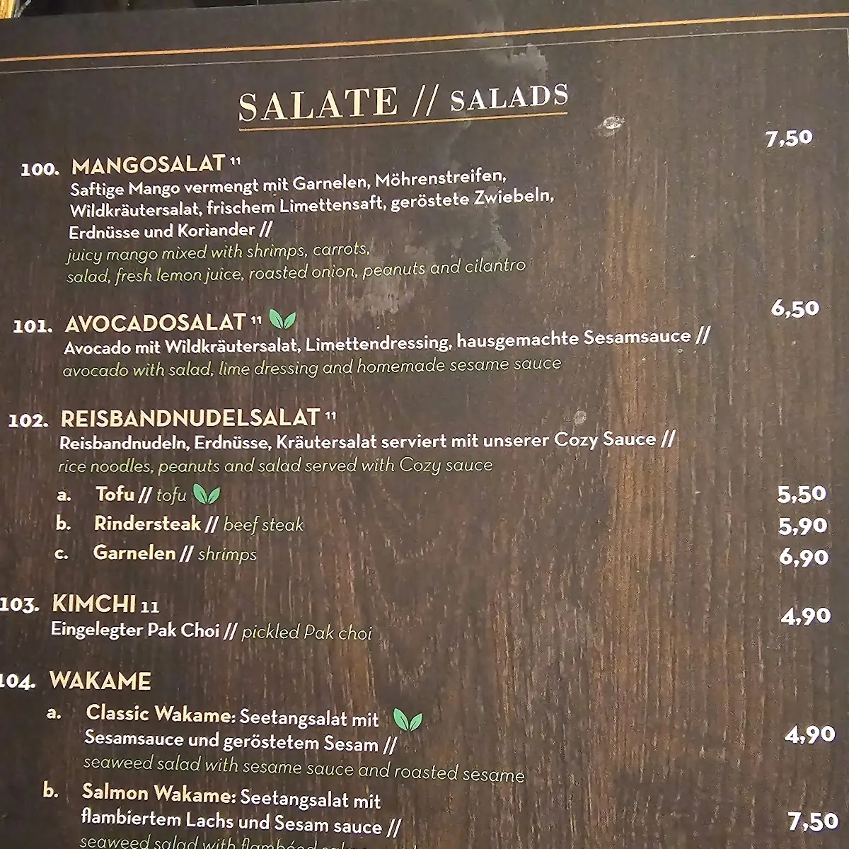 Speisekarte photo 1