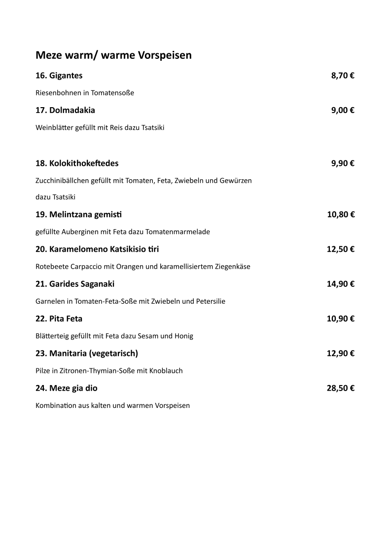 Speisekarte photo 4