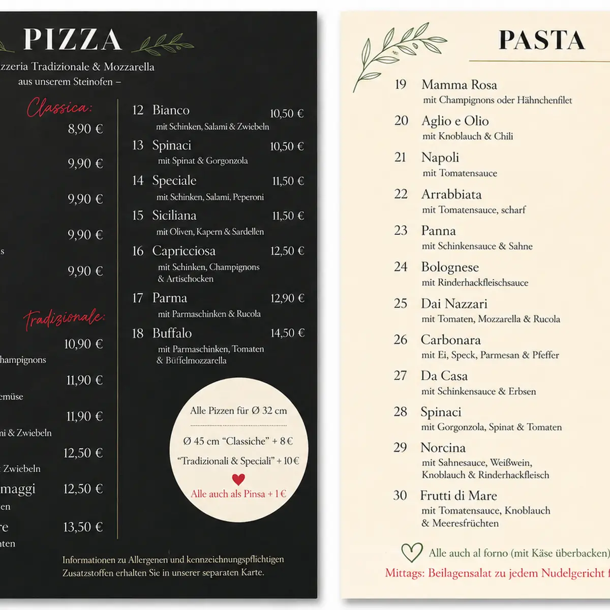 Speisekarte, Pizzahelden - Pizza Lieferservice Deggendorf