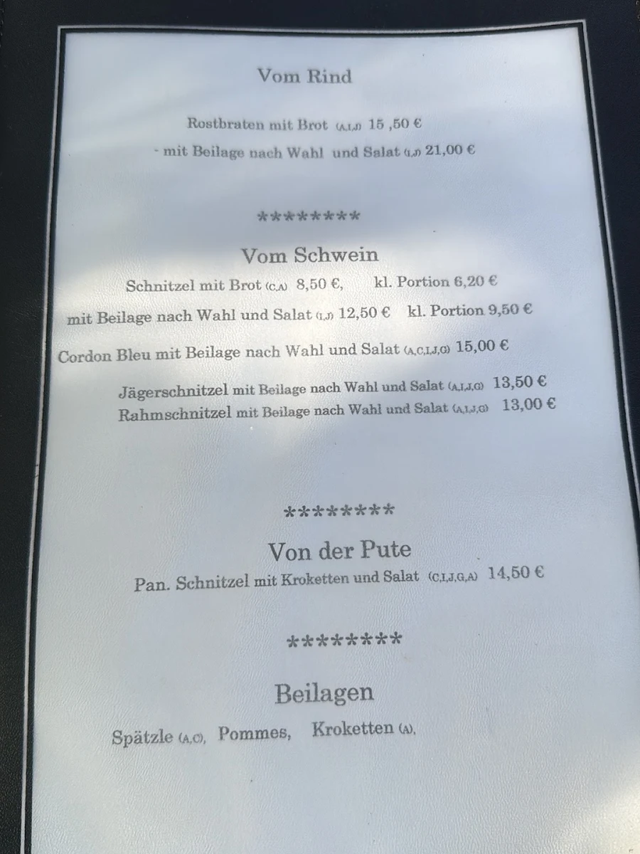 Speisekarte photo 2