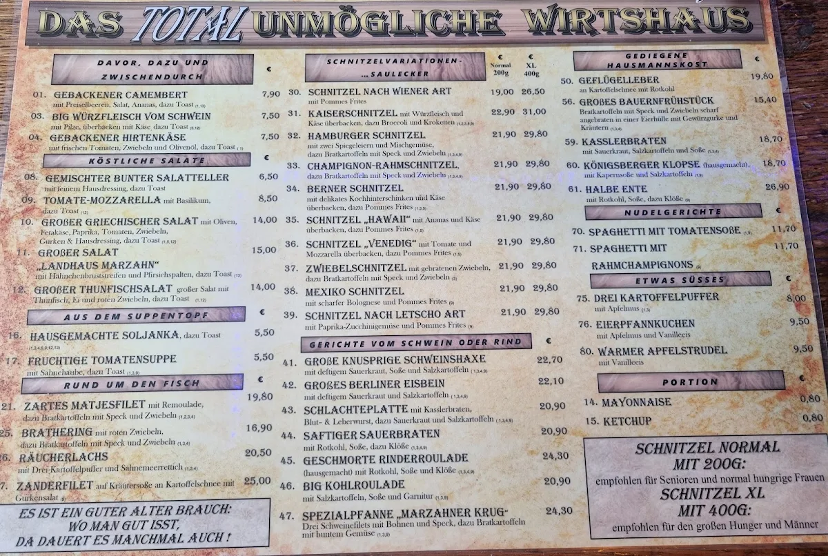 Speisekarte photo 1