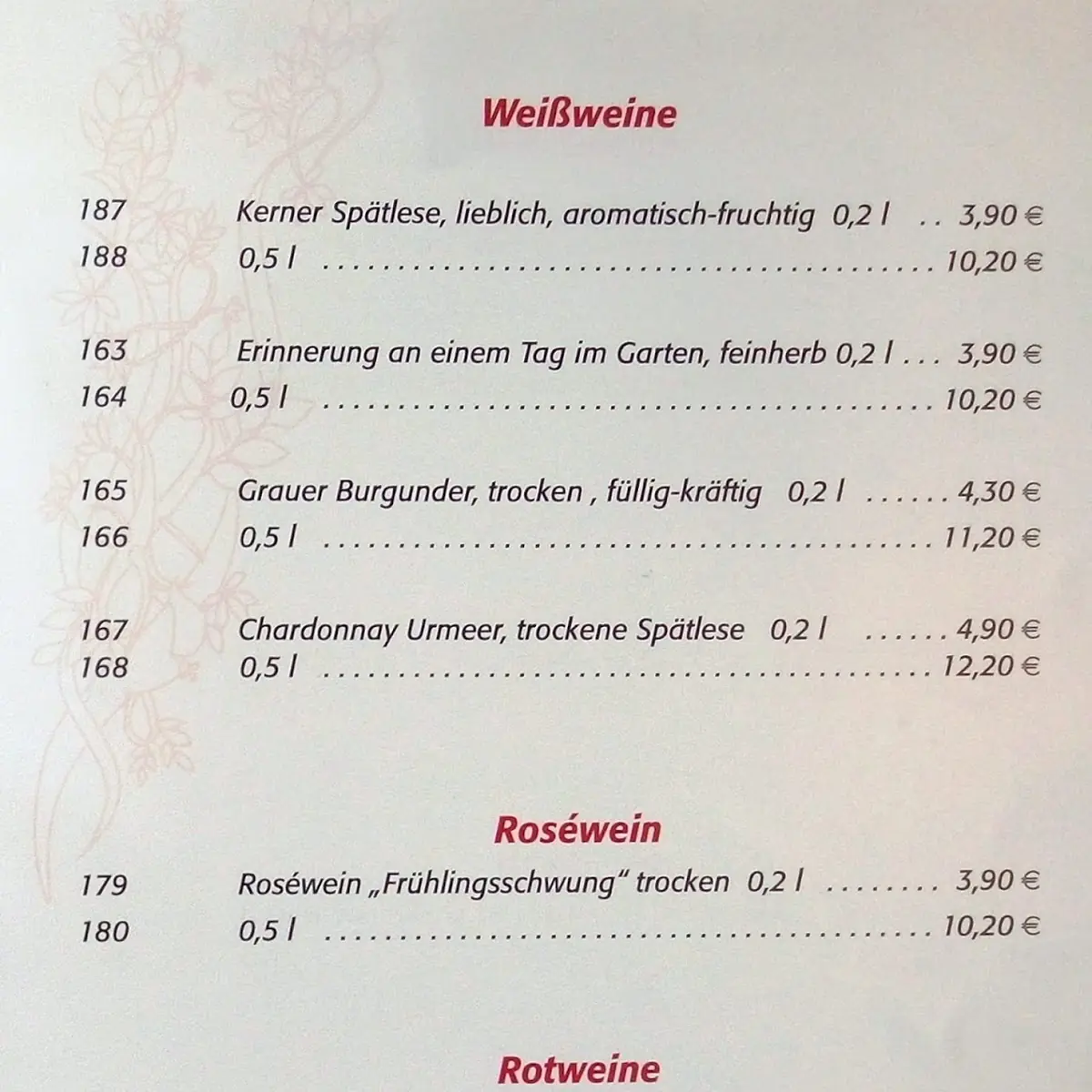 Speisekarte photo 1