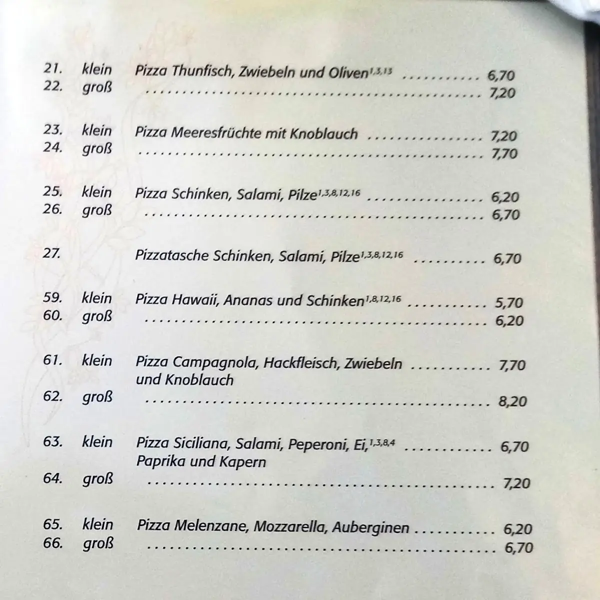 Speisekarte photo 3