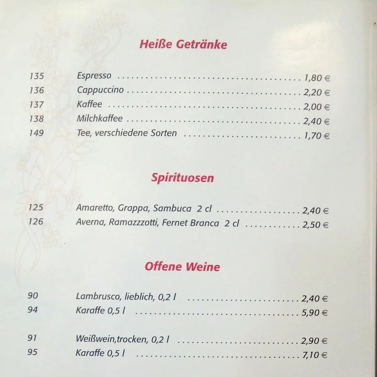 Speisekarte photo 4