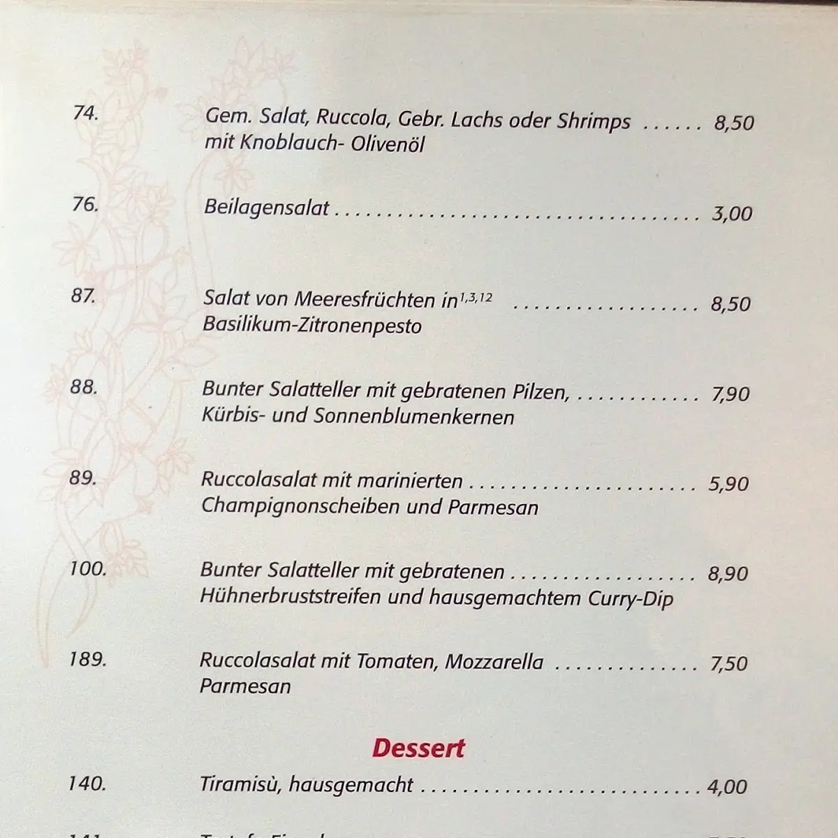 Speisekarte photo 5