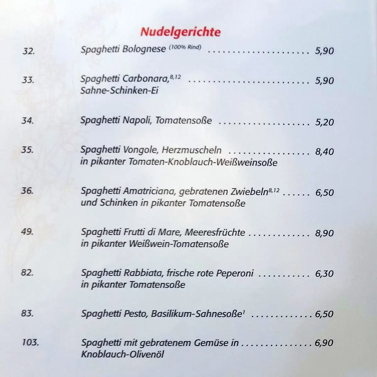Speisekarte photo 6