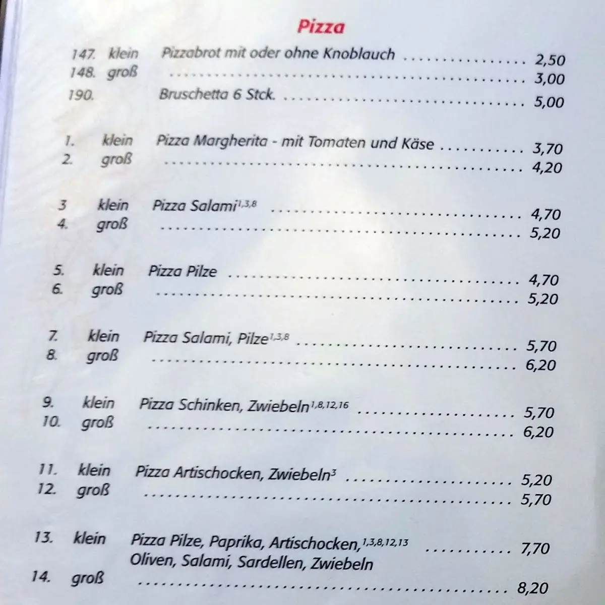 Speisekarte photo 7